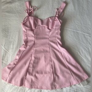 Amazon Pink Tie-Strap Dress